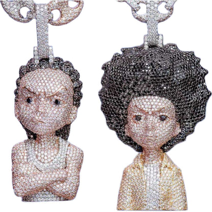 Iced Out The Boondocks Pendant