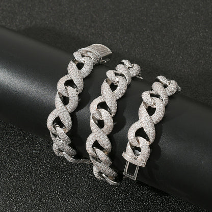 Iced Out Infinity Link Chain - DATNEWDRIP