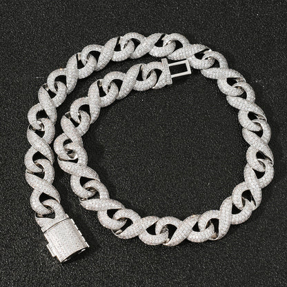 Iced Out Infinity Link Chain - DATNEWDRIP