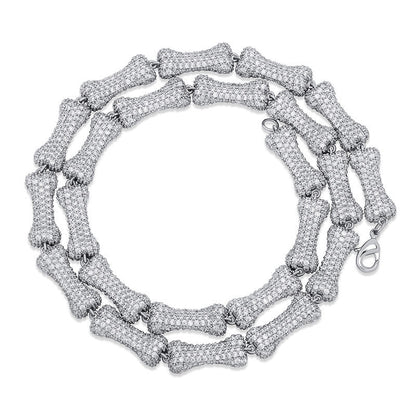 Iced Out Bone Chain - DATNEWDRIP