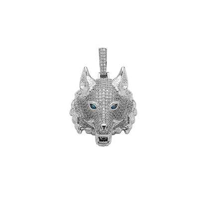Iced Out Wolf Head Pendant - DATNEWDRIP