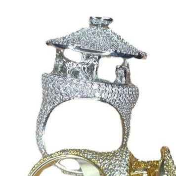 Iced Out Merry Go Round Ring