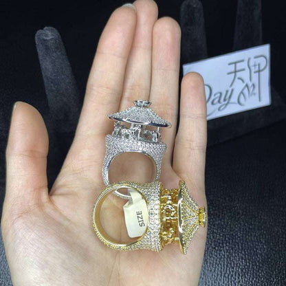 Iced Out Merry Go Round Ring