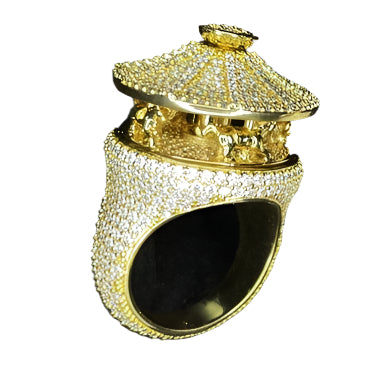 Iced Out Merry Go Round Ring