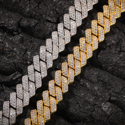 Iced Out Squared Cuban Link Bracelet - DATNEWDRIP