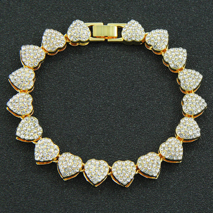 Iced Out Heart Shaped Chain