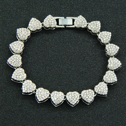Iced Out Heart Shaped Chain