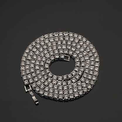 Iced Out Large Multi Color Gem Tennis Chain - DATNEWDRIP