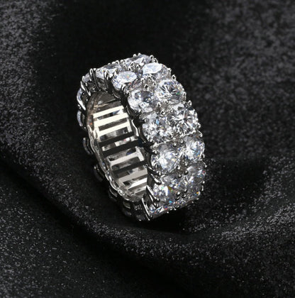 Iced Out Double Row Ring - DATNEWDRIP