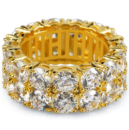 Iced Out Double Row Ring - DATNEWDRIP
