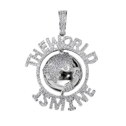 Iced Out The World Is Mine Pendant - DATNEWDRIP