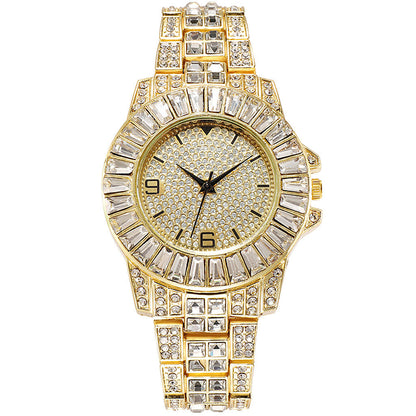 Iced Out Baguette Lined Face Watch - DATNEWDRIP