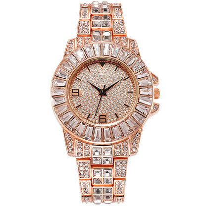 Iced Out Baguette Lined Face Watch - DATNEWDRIP