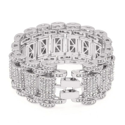Iced Out Exaggerated Tank Bracelet - DATNEWDRIP