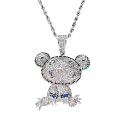 Iced Out Happy Frog Pendant - DATNEWDRIP
