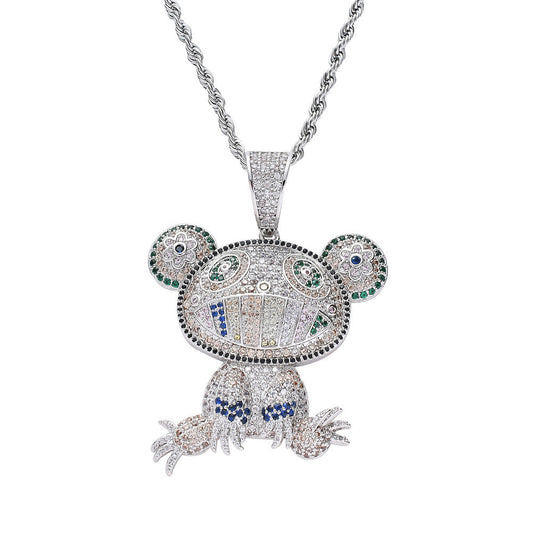 Iced Out Happy Frog Pendant - DATNEWDRIP