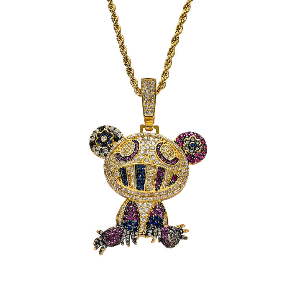 Iced Out Happy Frog Pendant - DATNEWDRIP
