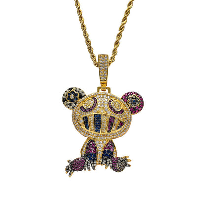 Iced Out Happy Frog Pendant - DATNEWDRIP