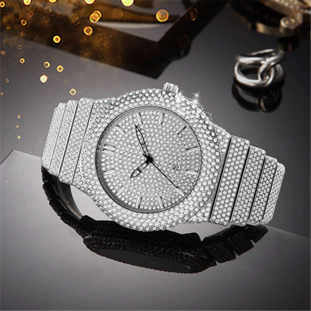 Iced Out Mini Gem Studded Watch