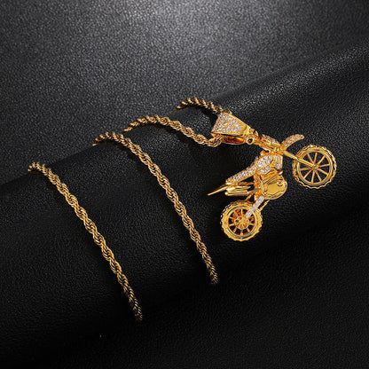 Iced Out Motocross Pendant - DATNEWDRIP
