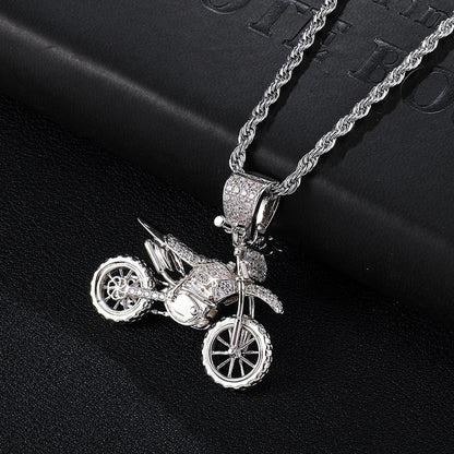 Iced Out Motocross Pendant - DATNEWDRIP