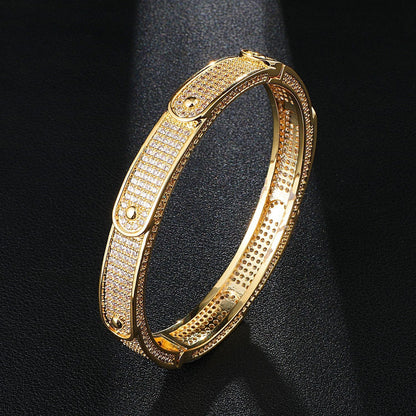 Iced Out Overlapping Bling Bracelet - DATNEWDRIP