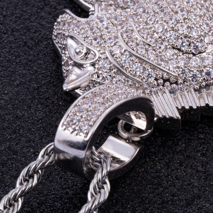 Iced Out Running Lion Pendant - DATNEWDRIP