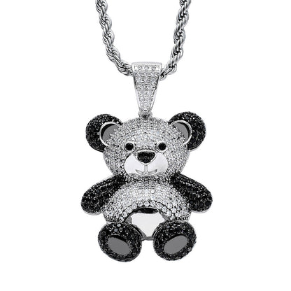 Iced Out Treasure Panda Pendant - DATNEWDRIP