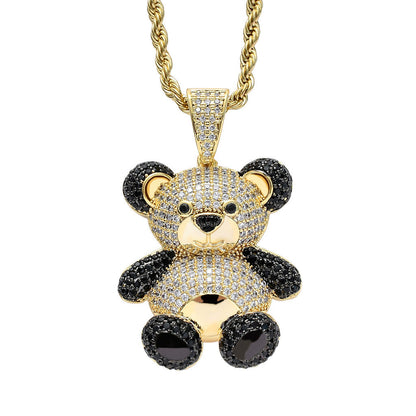 Iced Out Treasure Panda Pendant - DATNEWDRIP