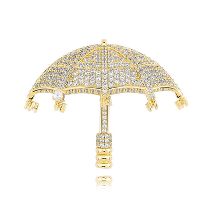 Iced Out Umbrella Pendant