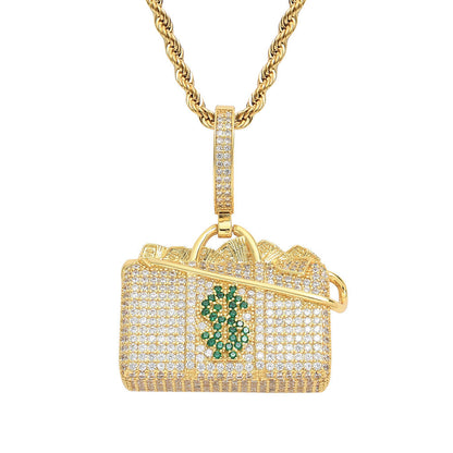 Iced Out Wallet Pendant - DATNEWDRIP