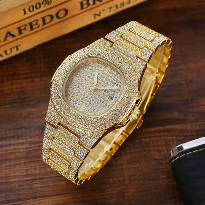 Iced Out Watch & Bracelet Box Set