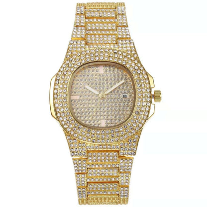 Iced Out Watch & Bracelet Box Set