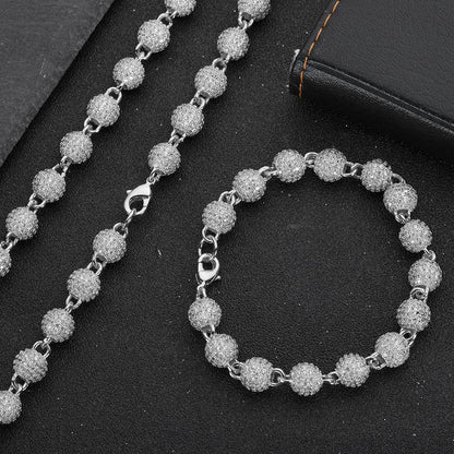 Iced Out Ball Bead Chain - DATNEWDRIP