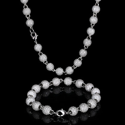 Iced Out Ball Bead Chain - DATNEWDRIP