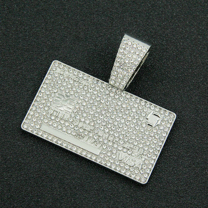 Iced Out Visa Pendant