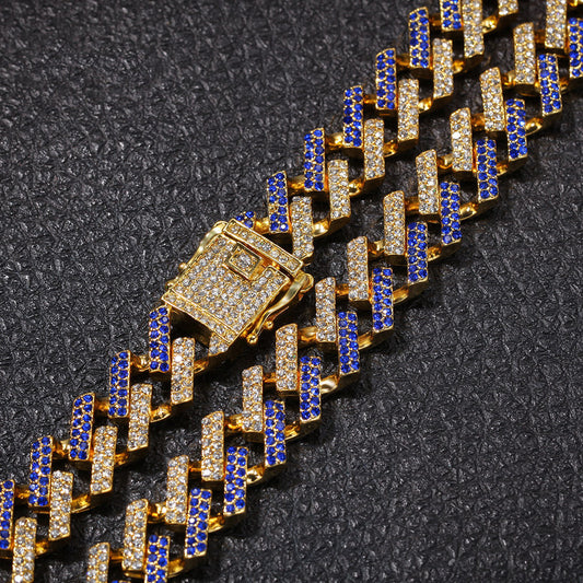 Blue Hip Hop Cuban Chain - DATNEWDRIP