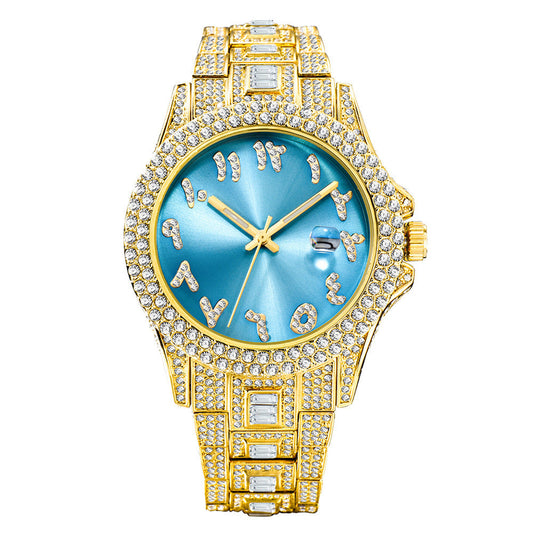Iced Out Frosty Face Watch
