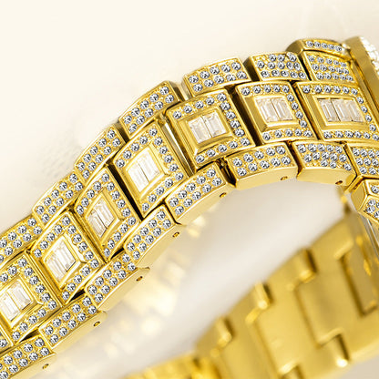Iced Out Frosty Face Watch