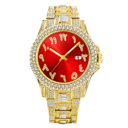 Iced Out Frosty Face Watch