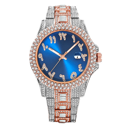 Iced Out Frosty Face Watch