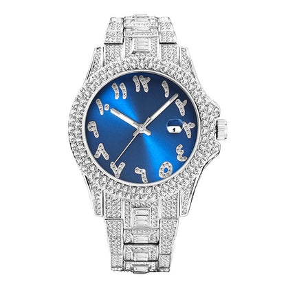 Iced Out Frosty Face Watch