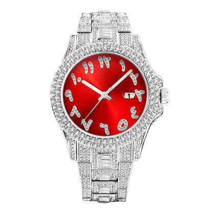 Iced Out Frosty Face Watch