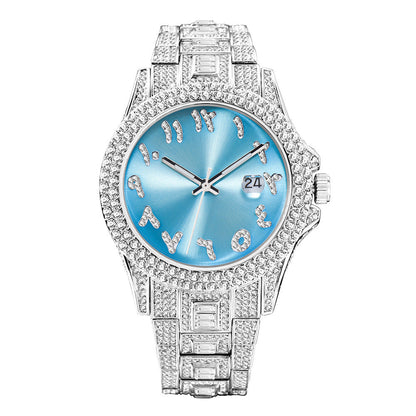 Iced Out Frosty Face Watch