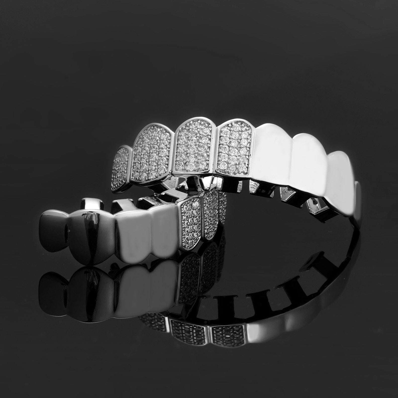 Half N Half Iced Out Grillz