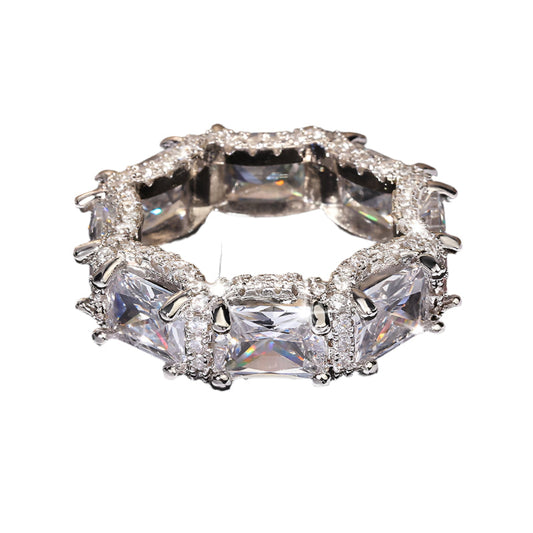 Iced Out Large Gem Ring - DATNEWDRIP
