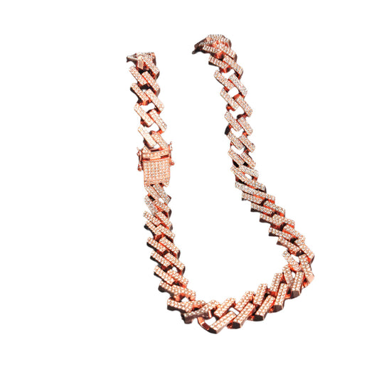Iced Out Rhombus Cuban Link Chain - DATNEWDRIP