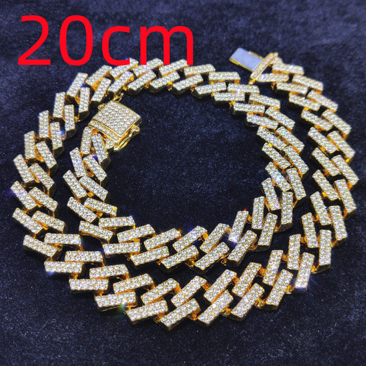 Iced Out Rhombus Cuban Link Chain - DATNEWDRIP