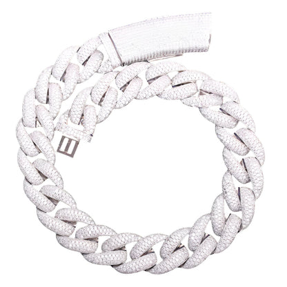 Iced Out Large Clip Super Frosty Cuban Link Chain - DATNEWDRIP