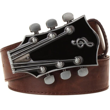 Retro Guitar Belt Buckle
